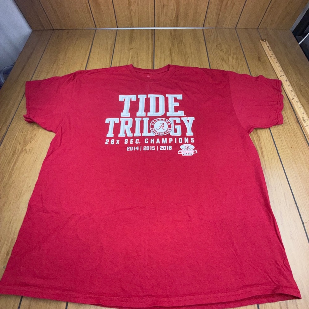 Fanatics Alabama Crimson Tide Trilogy‎ 26x SEC Champions Red T-Shirt Mens 2XL